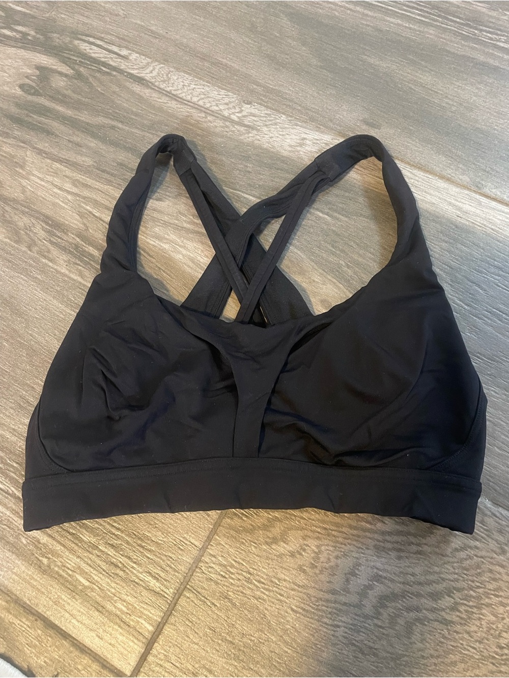 lululemon athletica Black Crisscross Strappy Sports Bra